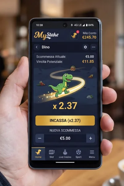 MyStake Casino su smartphone — app mobile Italia